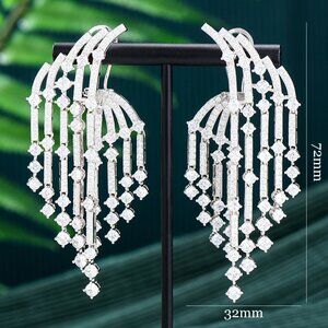 GODKI - New Leaves Drop Dangle Earrings for Women Wedding Bridal Earring